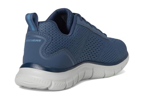 Skechers Men's Track Leshur Sneaker, Blue, 6.5