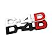 Car Sticker D-4D Emblem Badge Decals D-4D Logo Auto Stickers Styling(Black)