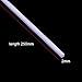 50 Pcs 2x2x250mm White ABS Styrene Plastic Square Bar Rods for DIY Toys Doll House, DIY Sand Table Model, DIY Scene Making, Building Making