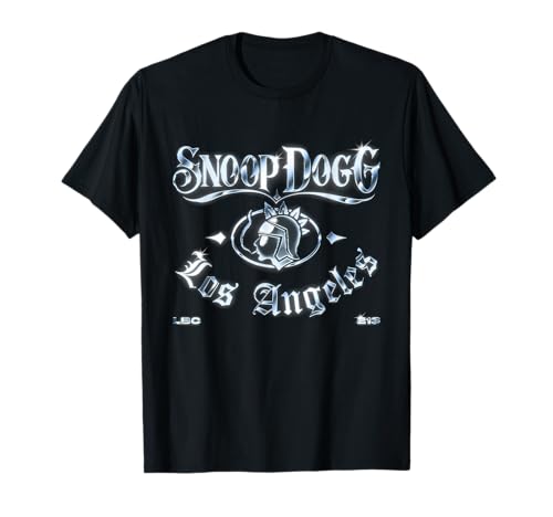 Logotipo Oficial de Snoop Dogg Los Ángeles Cromado Camiseta