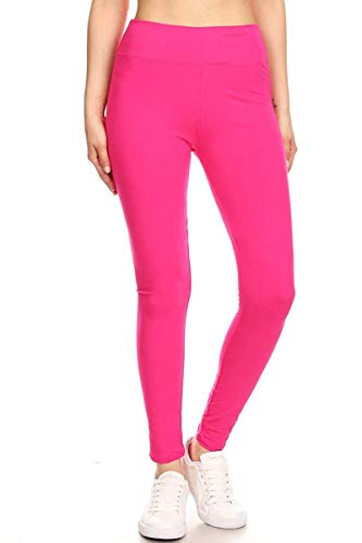 Image of Leggings Depot High Waisted Leggings for Women Buttery Smooth & Soft Women's Solid Yoga - Reg, Plus, 1X3X, 3X5X