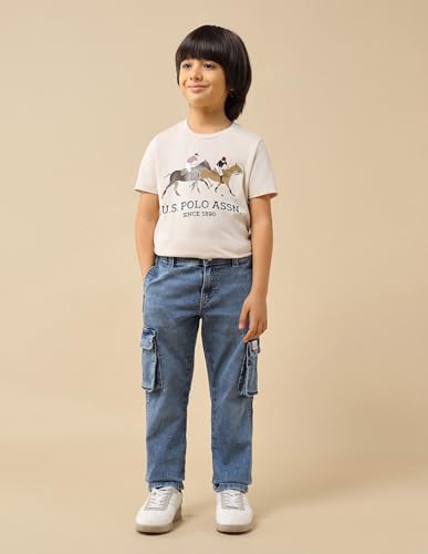 Image of Relaxed fit Boys Cotton Jeans