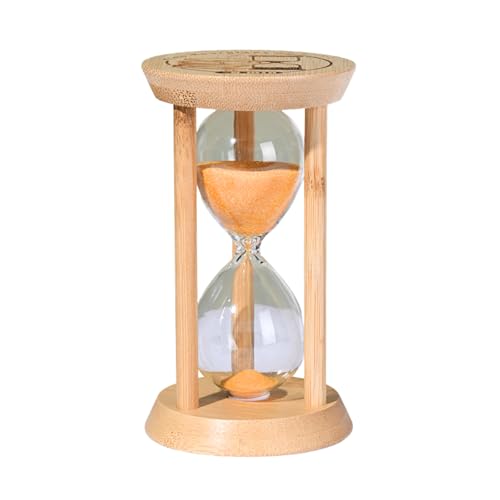 KaminoKa 木の砂時計 卓上サンドタイマー (15分オレンジ)