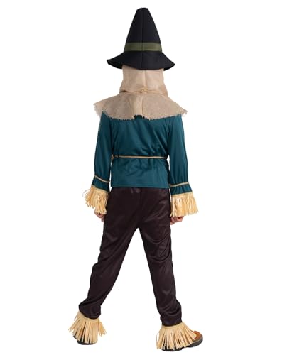 Disfraz completo espantapájaros para niños talla Medium miniatura 2