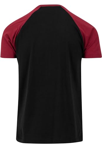 URBAN CLASSICS Camiseta Básica Hombre de Manga a Corta, Cuello Redondo, Algodón, Largo Normal, Estilo Moderno, Disponible en distintos colores, Tallas XS - 5XL