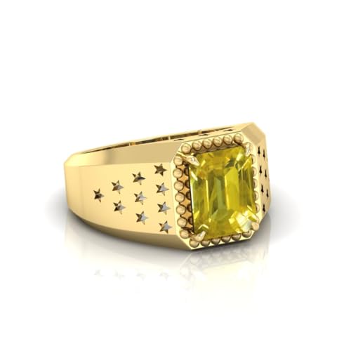 Bague saphir jaune ajustable en plaqué or : la solution aux problèmes de taille de doigt - 4
