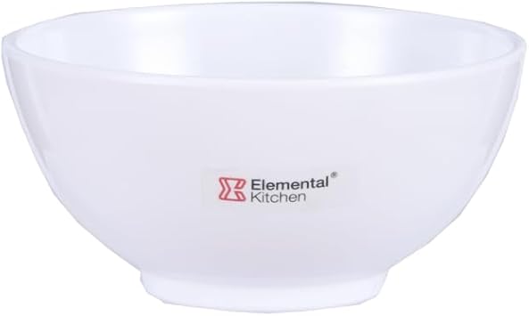 Pottery Bowls, Set of 4, White