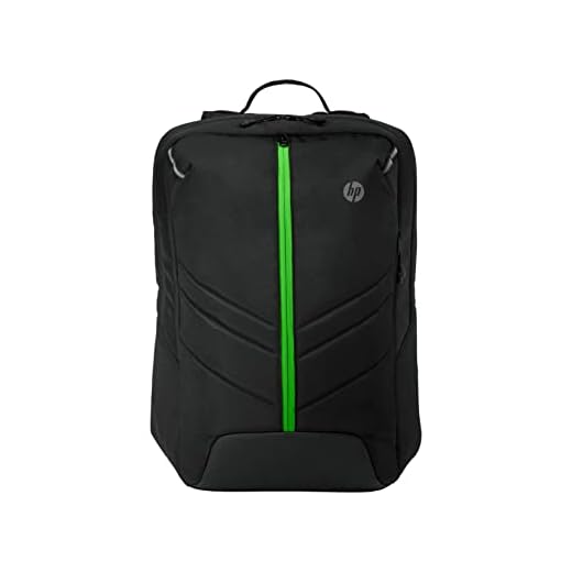 HP Pavilion Gaming 500 - Mochila para Portátiles de 17.3" (Tejido Resistente al Agua, Puerto USB Externo, Cierre Cremallera Principal, Compartimentos Internos y Bolsillos con Cremallera), Color Negro