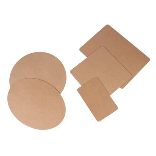 ARTIBETTER 5 Pcs DIY Model Base Plate Ultralight Cork Pad for High Density Board Handmade Wooden Base for Craft Projects and Crafting Surface