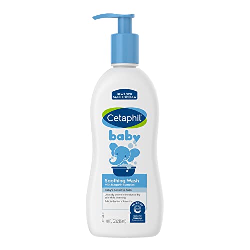Cetaphil Baby Soothing Wash, Paraben Free, Hypoallergenic, Colloidal Oatmeal, Dry Skin, 10 Fluid Ounce