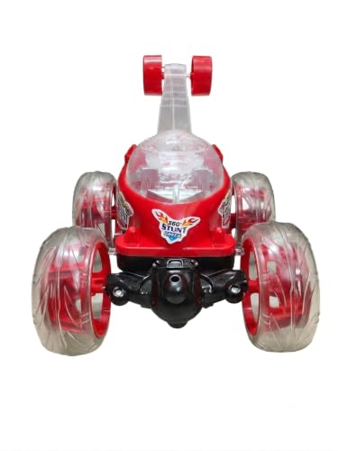 Image of Rechargeable 360 RC Stunt Car for Kids, Red