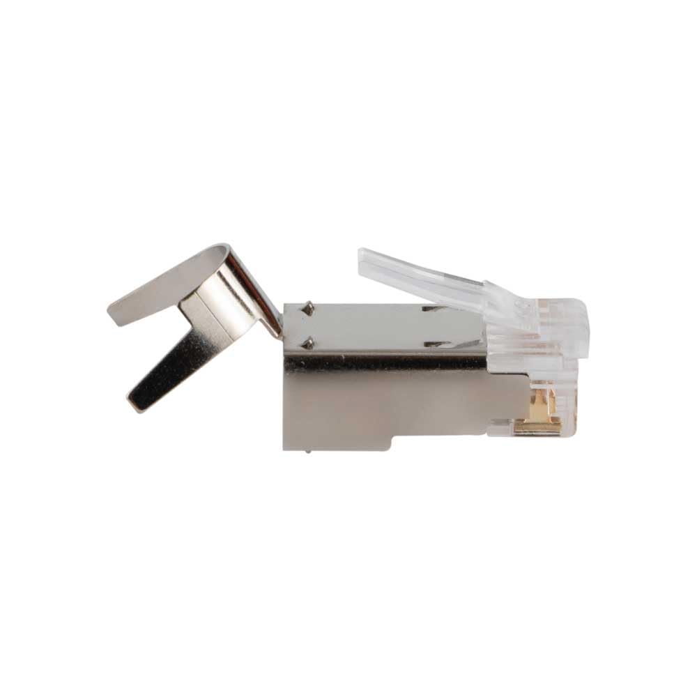 VDV826-705 Enchufe de datos modular para cable blindado CAT6A y cable Ethernet CAT6 de mayor diámetro para interiores o exteriores, paquete de 50 unidades 9