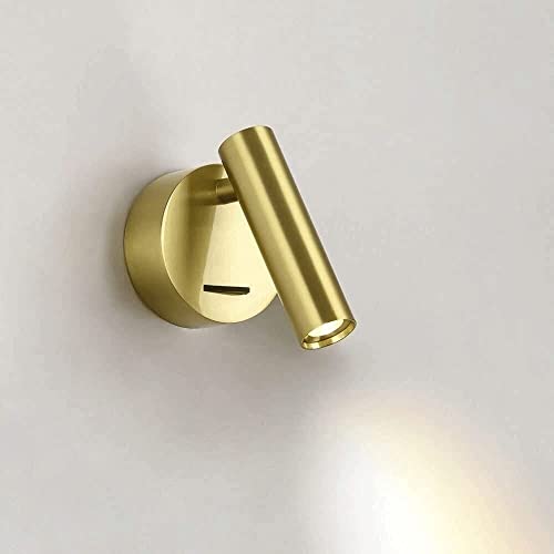 Apliques LED de pared modernos de metal con foco ajustable de lectura para despacho