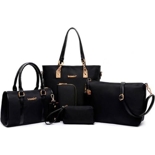 Set de 6 Bolsos de Mano para Mujer Nylon miniatura 1