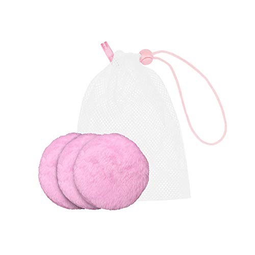 Reusable Makeup Remover Pads Washable Face Cleaner and Eye Make Up Remover Pads 3 Pcs and Mini Detangling Hairbrush Compact Styler Travel Hair Brush Hair Comb Gift Set 2 Pieces - Image 6