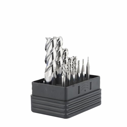 Image of Carbide Square End Mill HRC55 Double Edge 3 Flute TiAiN Coating Tungsten Steel for Aluminum Wood Endmills HRC55 1.0-12.0 Series