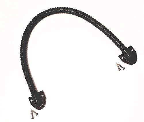 Armored Loop | Power Transfer | Electrified Commercial Exit Doors | Door Security | Alarmed Door Wire Conduit | 18" | 3/8" Diameter | Duranodic | Oil Rubbed Bronze | Tuff Strike
