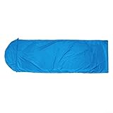 Copertura per sacco a pelo portatile, impermeabile, per campeggio, escursionismo, viaggi, realizzata in nylon PU, leggera, antipolvere, per uso esterno (blu)
