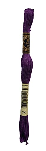 Image of DMC 6-Strand Embroidery Cotton Bundle - Violet Color Family -5 Skeins of Thread - 8.7yd Skeins