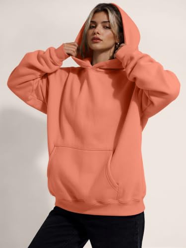 Image of Trendy Queen Women Oversized Hoodies Fall Outfits | Gentle Skin Feel, Aesthetic Drop Shoulder, Large Kangaroo Pocket, Seamless Daily Outfit Match