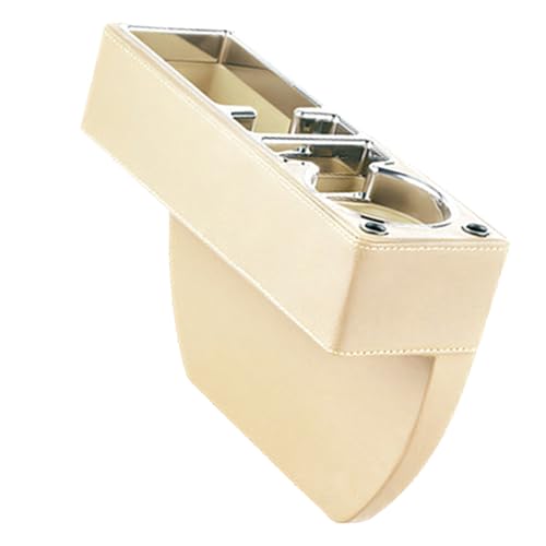 Boîte de rangement en cuir conducteur de haute qualité avec porte-gobelet