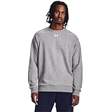 [アンダーアーマー] UA Rival Fleece Crew Castlerock Light Heather White MD