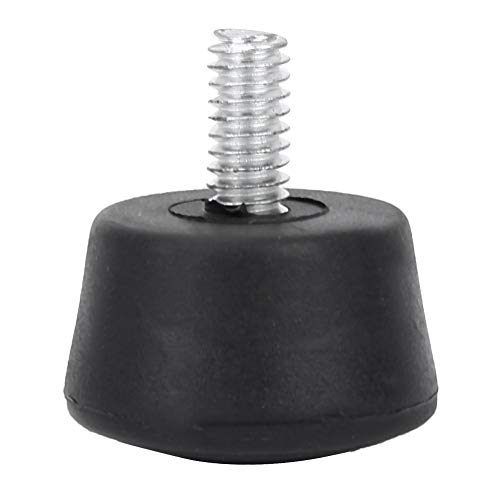 Almofada de pé de borracha, metal + borracha 1 PCS Almofada de pé de tripé, 2 tamanhos Móveis diário