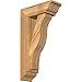 Ekena Millwork BKT0604X16X28FST01RWR Funston Traditional Rough Sawn Bracket w/Offset Brace, Western Red Cedar