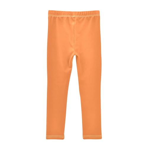 Tropical Orange Little Big Girls Leggings Yoga Leggings Pants Dance Pants Tights Trousers Winter Leggings for Girls, 4T2