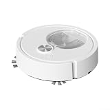 Saugroboter mit Sweep-Mopp-Saugnapf, USB-Aufladung, schlanker Roboter für Staubsauger für harte Böden, leise Eckstaubreinigung, Tierhaarreiniger unter dem Sofa (weiß)