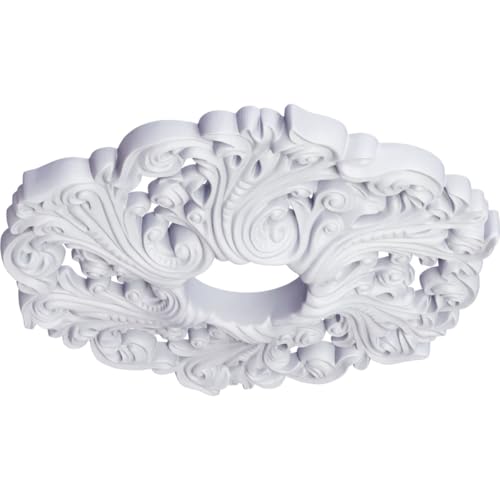 Image of Ekena Millwork CM19OR 19 5 /8-Inch OD x 4 3 /4-Inch ID x 1 3 /4-Inch Orrington Ceiling Medallion