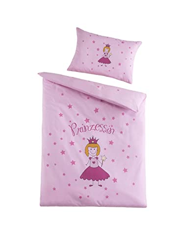 Soma Parure de lit bébé renforcé 100 x 135 cm avec housse de couette et taie d'oreiller 40 x 60...