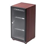 イーサプライ 防湿庫 ドライボックス 除湿庫 カビ対策 静音 カメラ収納 50L 木目調 鍵つき EZ2-DGDRY003BR