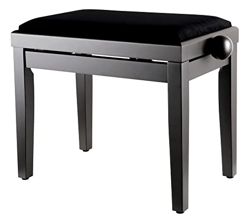 Classic Cantabile banquette de piano noyer foncé mat - Les Beatles, Paul McCartney, John Lennon, RIngo Starr, George Harrison Classic Cantabile banquette de piano noyer foncé mat