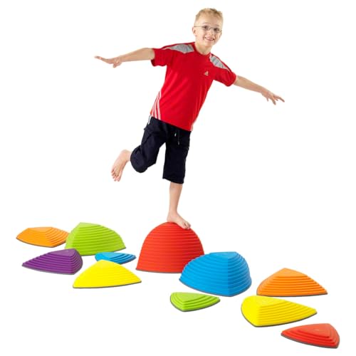 Sport-Tec Hügelkuppen-Set, Balance Spiel, Balancierspiel, Orange, rot,...
