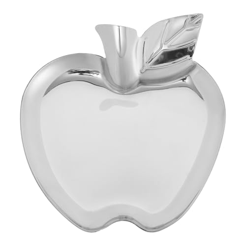 PRETYZOOM Stainless Steel Snack Plate for Boys and Girls Reusable Fruit Plate Dipping Dish 304 Material Compact Design Easy Cleaning