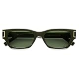 VANLINKER 2026 Polarized Trendy Small Square Cat Eye Sunglasses for Women Retro Rave Rectangle Shades VL9902,Olive Green Frame Green Lens
