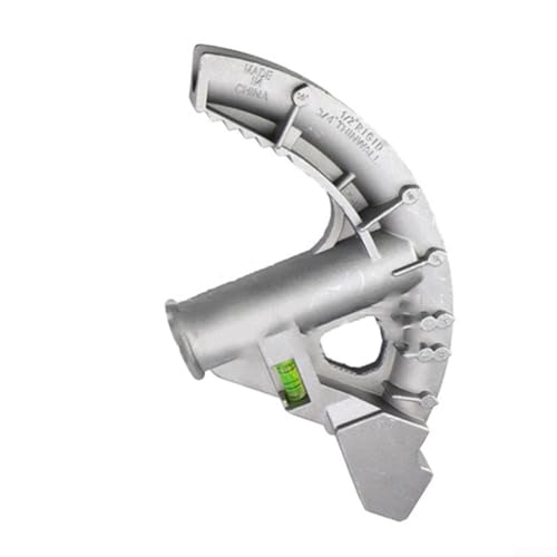 JINSBON Doblador de tubos, herramienta manual de doblado de tubos, cabezal de flexión manual de tubo de aluminio para conductos EMT para lograr curvas precisas y consistentes
