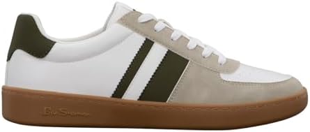 Ben Sherman Men's Hyde, White/Olive/Gum, 9.5 M US | Image 5