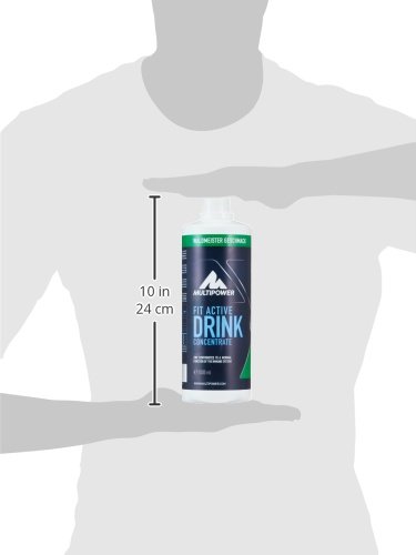 Multipower Fit Active Drink Konzentrat – Konzentrat zur Herstellung zuckerfreier Fitness Getränke für Sportler und zum Muskelaufbau – Waldmeister Geschmack – 1 x 1 l