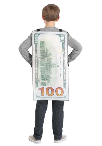 Disfraz de Billete de 100 Dólares para Niño miniatura 5