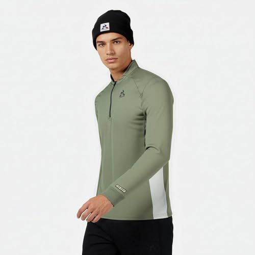 Vêtement homme chaud contre le froid pour entraînement quotidien zippé M