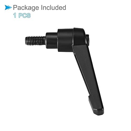 Image of Clamping Lever Handles, M6 x 12mm Male Thread, Adjustable Quick Release Locking Rotating Bolt Knobs Black - (Applications: for Lathe Machinery), 1-Piece