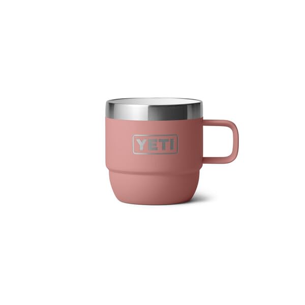YETI Rambler Espresso Mug, Vacuum Insulated Stainless Steel Stackable Mug, Sandstone Pink, 2 Pack 6 oz (177 ml) - Image 4