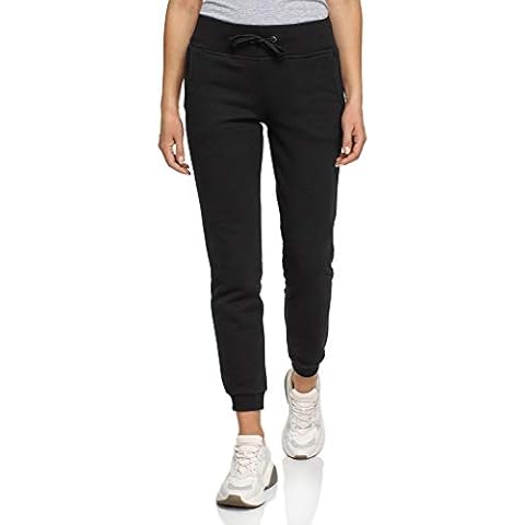 oodji Ultra Mujer Pantalones con Cordones y Tejido Interior de Felpa, Negro, S Cover
