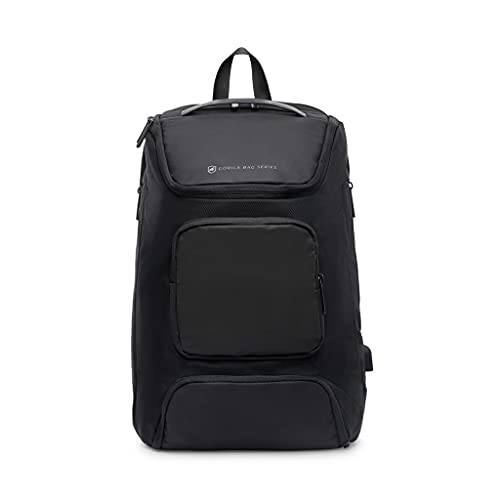 Gshield Mochila Dual Shock 28 Litros de Malha Reforçada, Cabo USB Acoplado Repartição para Notebook de até 15 polegadas, Preta
