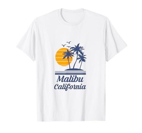 Malibu California CA Beach City State T-Shirt