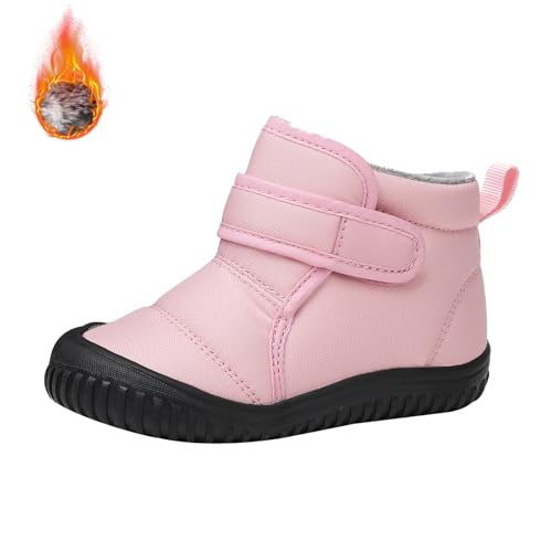 Toddler Baby Snow Boots Winter Shoes Boys Cold Weather Baby Faux F𝐮r Shoes Snow Boots For Girls Big Kid Warm Inside3