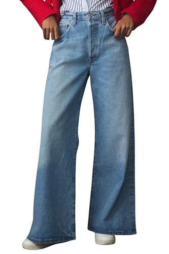 Image of GRECIILOOKS Baggy Jeans for Women | High Waist Wide Leg Stylish for Girls Trendy Women's Pant | Loose Jean for Women's | Jean for Womens