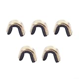 Alineación de flecha de precisión con culatines de cuerda de latón, paquete de 5 clips para cazadores (negro)